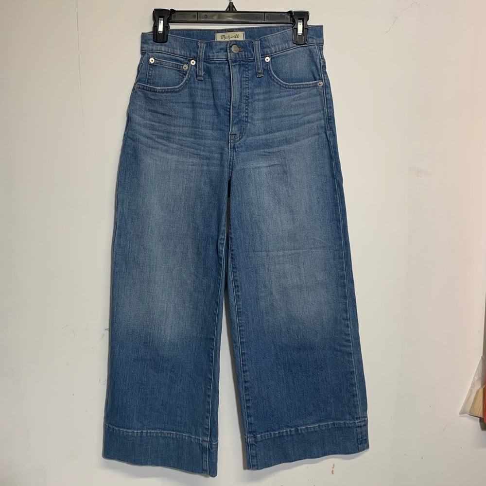 Madewell Wide Leg Cropped Jeans